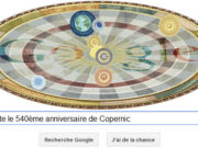 Google fête le 540ème anniversaire de Copernic [Doodle]