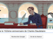 Google fête le 192ème anniversaire de Charles Baudelaire [Doodle]