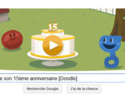 Google fête son 15ème anniversaire [Doodle]