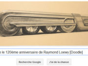 Google fête le 120ème anniversaire de Raymond Loewy [Doodle]