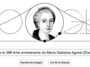 Google fête le 296ème anniversaire de Maria Gaetana Agnesi [Doodle]