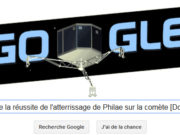 Google fête la réussite de l'atterrissage de Philae sur la comète [Doodle]