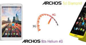 #CES2015 - Archos renouvelle son offre de smartphones et de tablettes 4G dont l'Archos Diamond et l'Archos 80b Helium