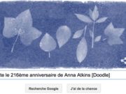 Google fête le 216ème anniversaire de Anna Atkins [Doodle]