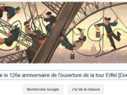 Google fête le 126e anniversaire de l'ouverture de la tour Eiffel [Doodle]