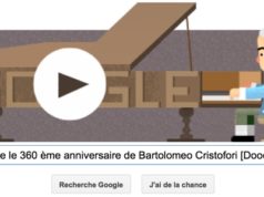 Google fête le 360ème anniversaire de Bartolomeo Cristofori [Doodle]