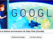 Google fête le 64ème anniversaire de Sally Ride [Doodle]