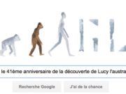 Google fête le 41ème anniversaire de la découverte de Lucy l'australopithèque [#Doodle]