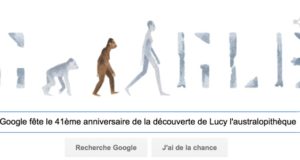 Google fête le 41ème anniversaire de la découverte de Lucy l'australopithèque [#Doodle]