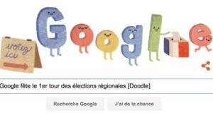 Google fête le 1er tour des élections régionales [#Doodle]