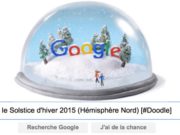 Google fête le Solstice d'hiver 2015 (Hémisphère Nord) [#Doodle]