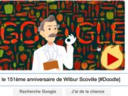 Google fête le 151ème anniversaire de Wilbur Scoville [#Doodle]