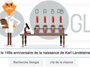 Google fête le 148e anniversaire de la naissance de Karl Landsteiner [#Doodle]