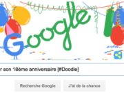 Google fête son 18ème anniversaire [#Doodle]