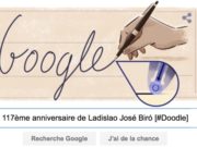 Google fête le 117ème anniversaire de Ladislao José Biró [#Doodle]