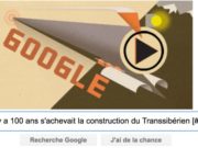 Google : Il y a 100 ans s'achevait la construction du Transsibérien [#Doodle]