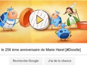 Google fête le 256 ème anniversaire de Marie Harel [#Doodle]