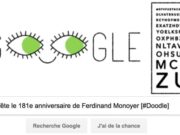 Google fête le 181e anniversaire de Ferdinand Monoyer [#Doodle]