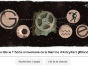 Google fête le 115ème anniversaire de la découverte de la Machine d'Anticythère [#Doodle]