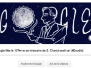 Google fête le 107ème anniversaire de S. Chandrasekhar [#Doodle]