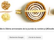 Google fête le 30ème anniversaire de la journée du nombre pi [#Doodle]