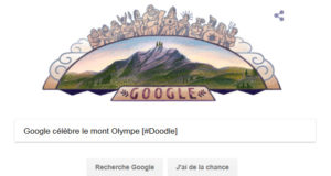 Google célèbre le mont Olympe (Mount Olympus) [#Doodle]