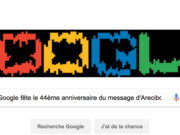 Google fête le 44ème anniversaire du message d'Arecibo [#Doodle]