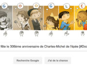 Google fête le 306ème anniversaire de Charles-Michel de l'épée [#Doodle]