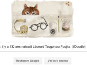 Google : il y a 132 ans naissait Léonard Tsuguharu Foujita [#Doodle]