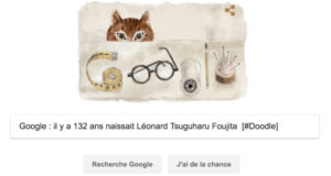 Google : il y a 132 ans naissait Léonard Tsuguharu Foujita [#Doodle]