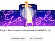 Google fête le 86e anniversaire de la naissance de Dalida [#Doodle]