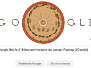 Google fête le 218ème anniversaire de Joseph Plateau [#Doodle]