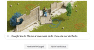 Google fête le 30ème anniversaire de la chute du mur de Berlin [#Doodle]