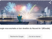 Google vous souhaite un bon réveillon du Nouvel An 2019 ! [#Doodle]