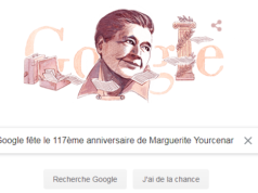 Google célèbre Marguerite Yourcenar qui aurait eu 117ans aujourd'hui [#Doodle]