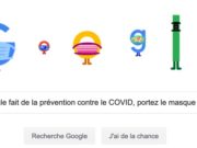 Google fait de la prévention contre le COVID et de porter le masque [#Doodle]