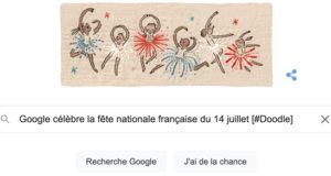 Google célèbre la fête nationale française du 14 juillet [#Doodle]