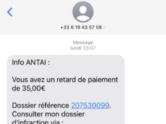 Attention ! Des SMS frauduleux se font passer pour l’ANTAI